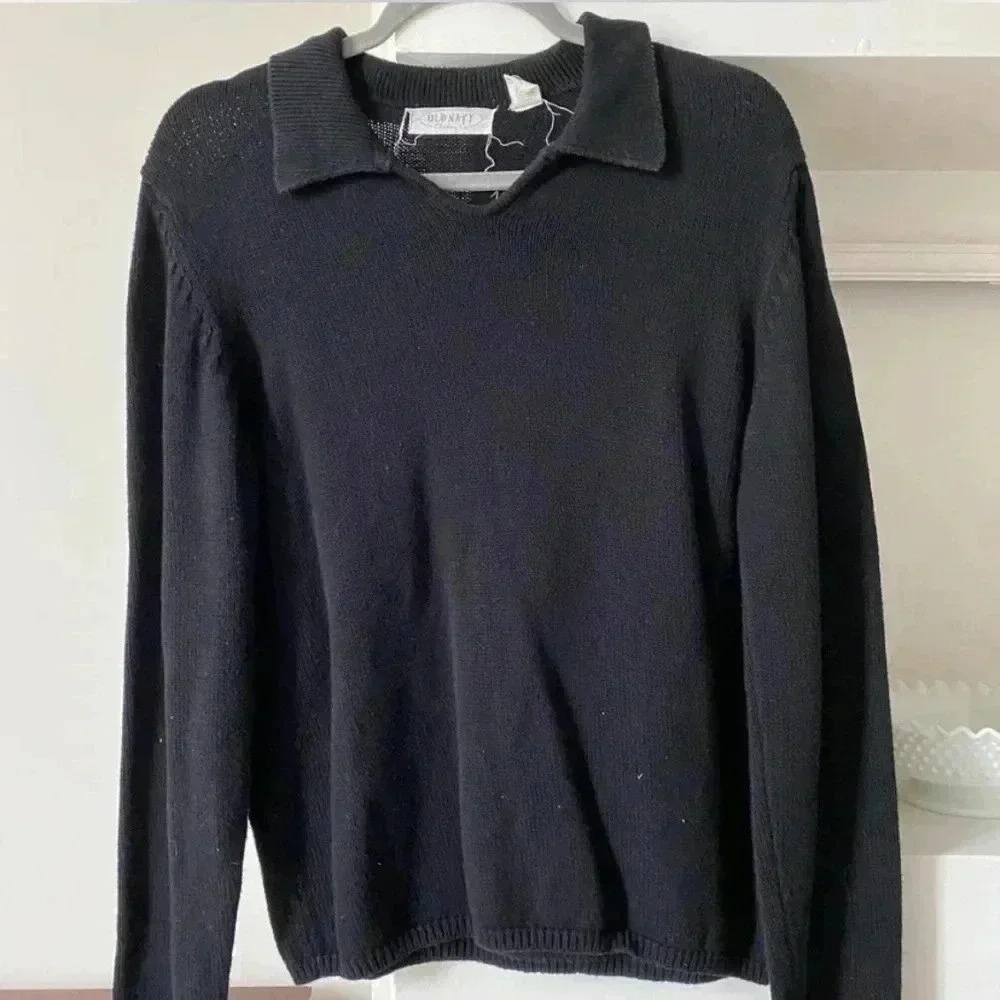 Vintage Old Navy V Neck Collared Sweater